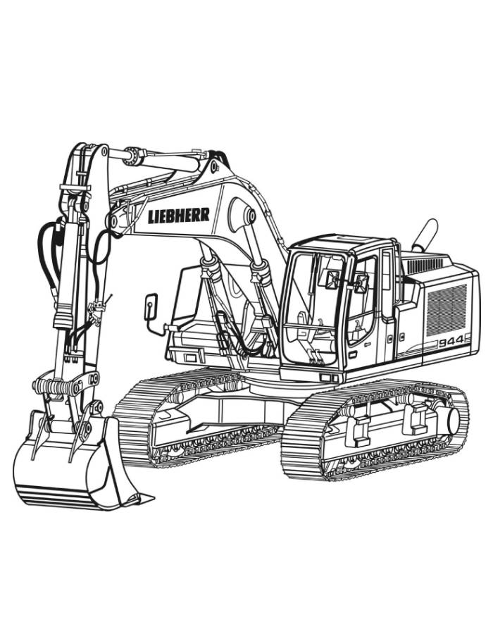 Digger Coloring Page