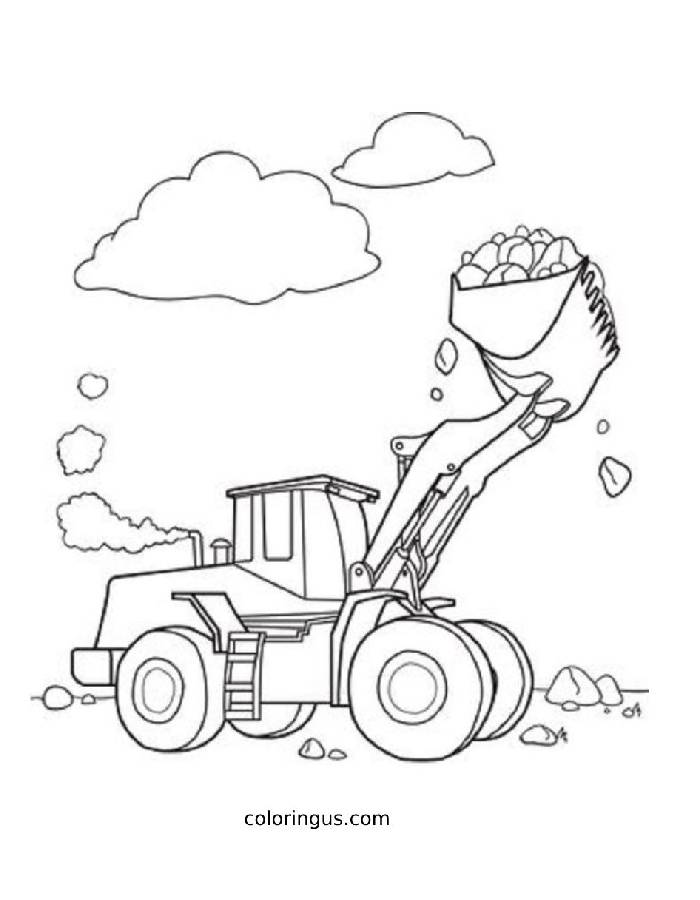 Digger Mockup Coloring Page