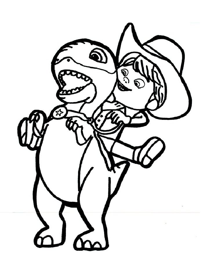 Dino Ranch Coloring Page