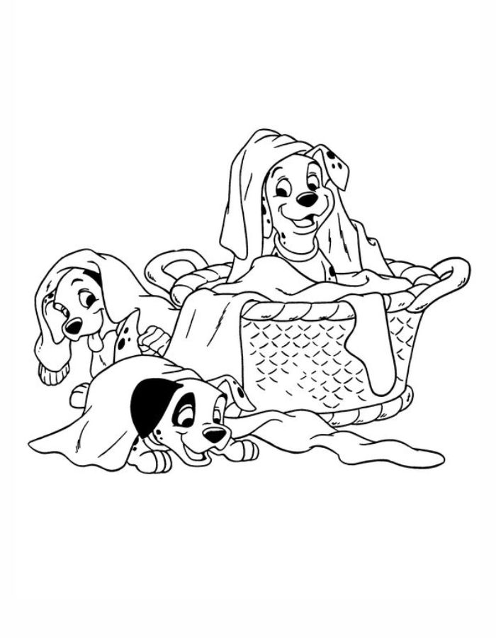 Disney Dalmatians Printable Pdf Coloring Page