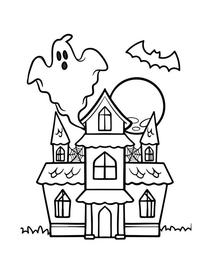 Disney Haunted Mansion Coloring Page