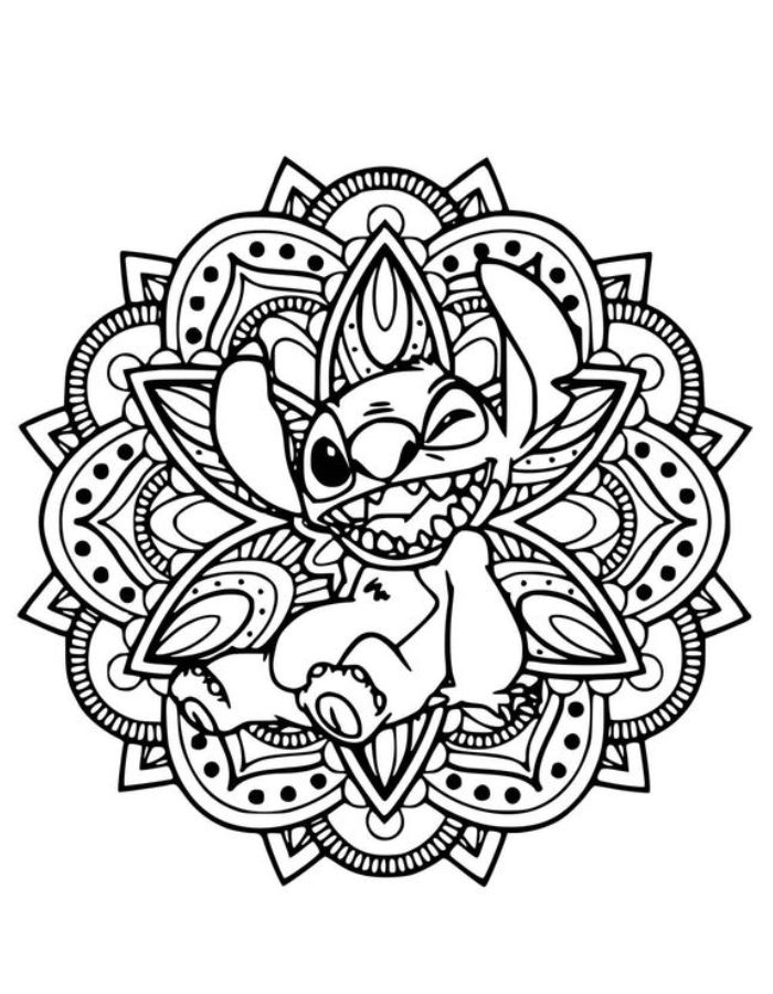 Disney Mandala Coloring Page