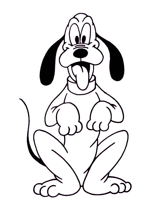 Disney Pluto Coloring Page