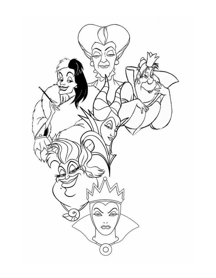 Disney Villains  coloring page