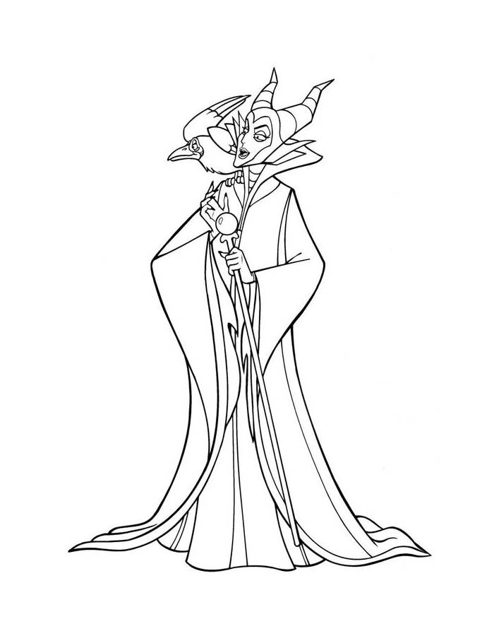 Disney Villains Maleficent Coloring Page