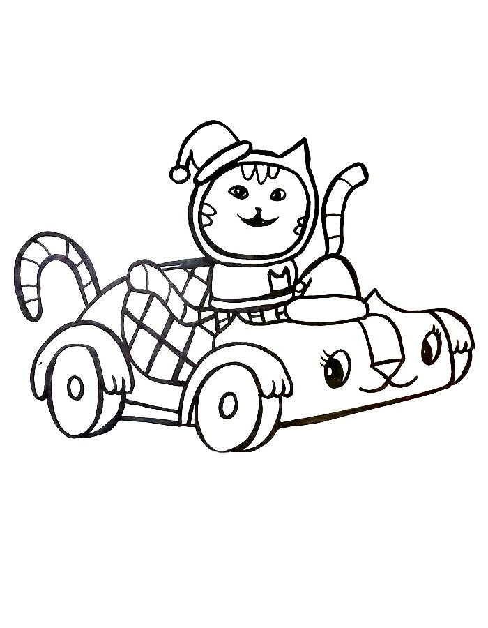 Dj Catnip And Carlitta Coloring Page