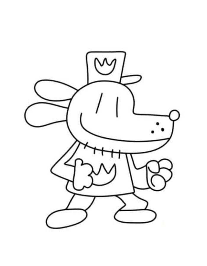 Dog Man For Kids Dog Man For Kids Coloring Page