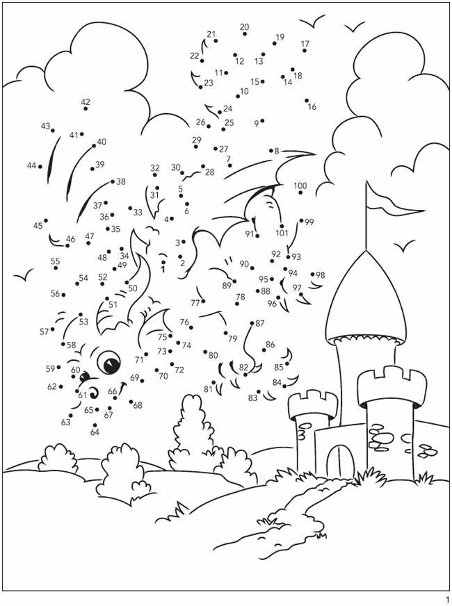 Dot to dot  coloring page