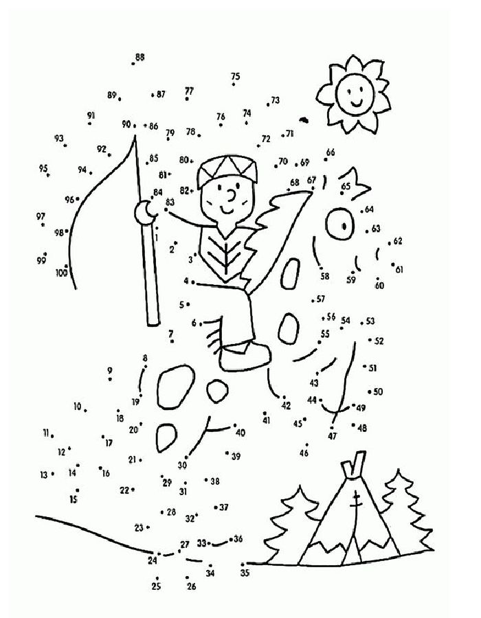 Dot To Dot For Adults Coloring Page