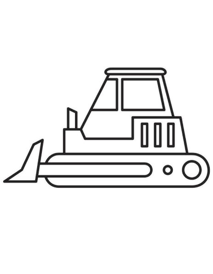 Dozer Image Coloring Page