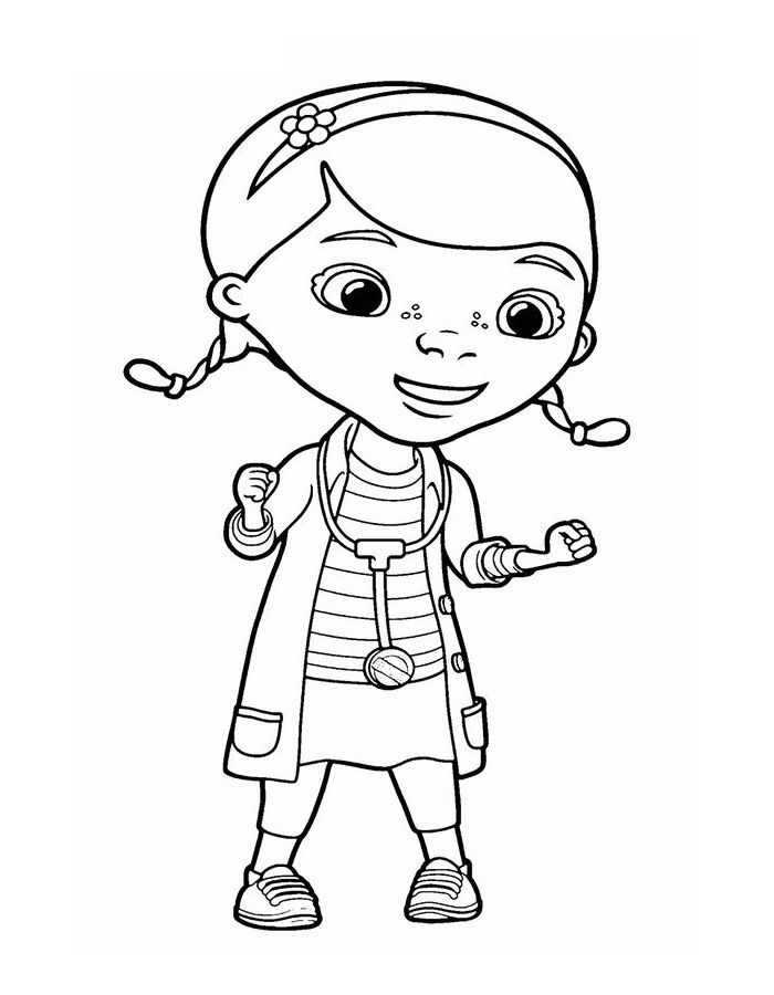 Dr Mcstuffins Coloring Page