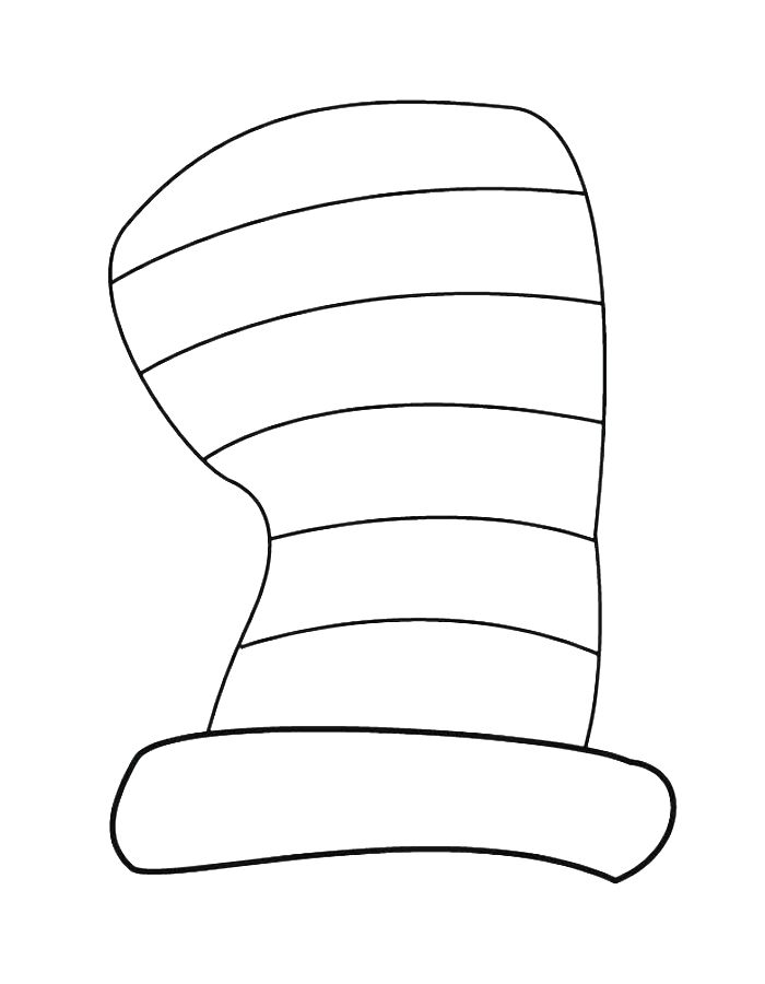 Dr Seuss Hat Coloring Page