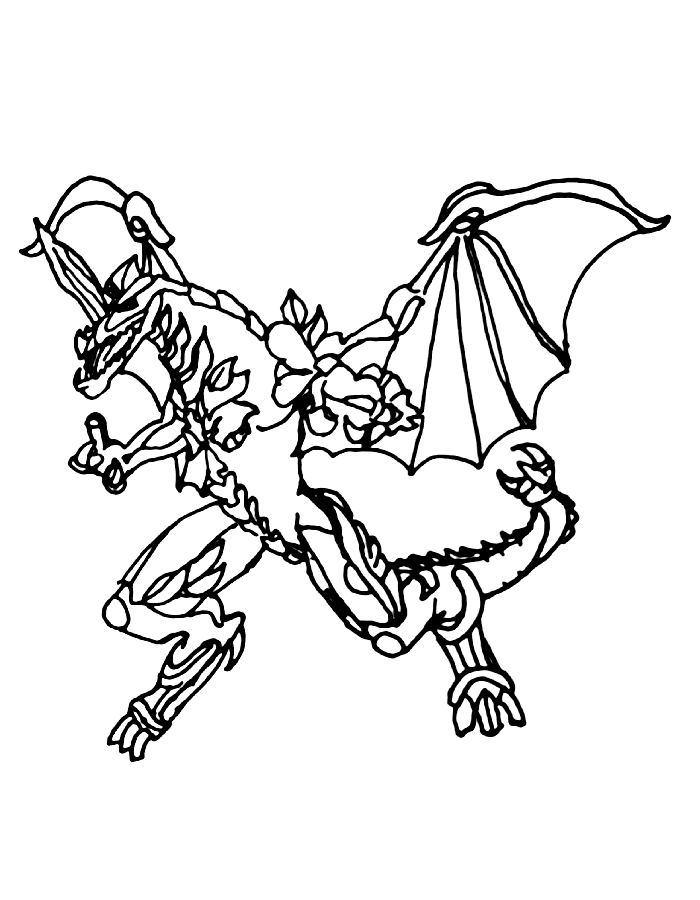 Dragonoid Coloring Page