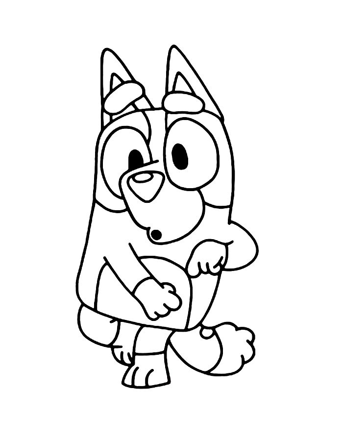 Bluey And Bingo Coloring Pages Bluey And Bingo Coloring Pages