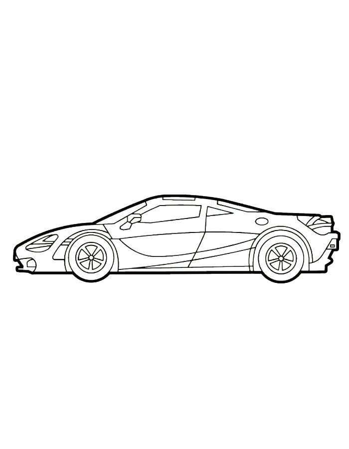 Drawing Mclaren 720s Coloring Page