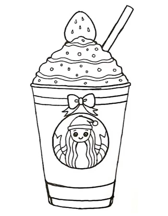 Drawing Of Starbucks Drink
