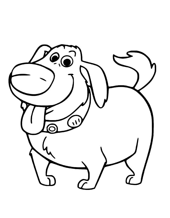 Dug From Up Movie Coloring Page