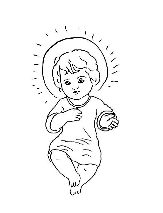 Easy Baby Jesus Drawings