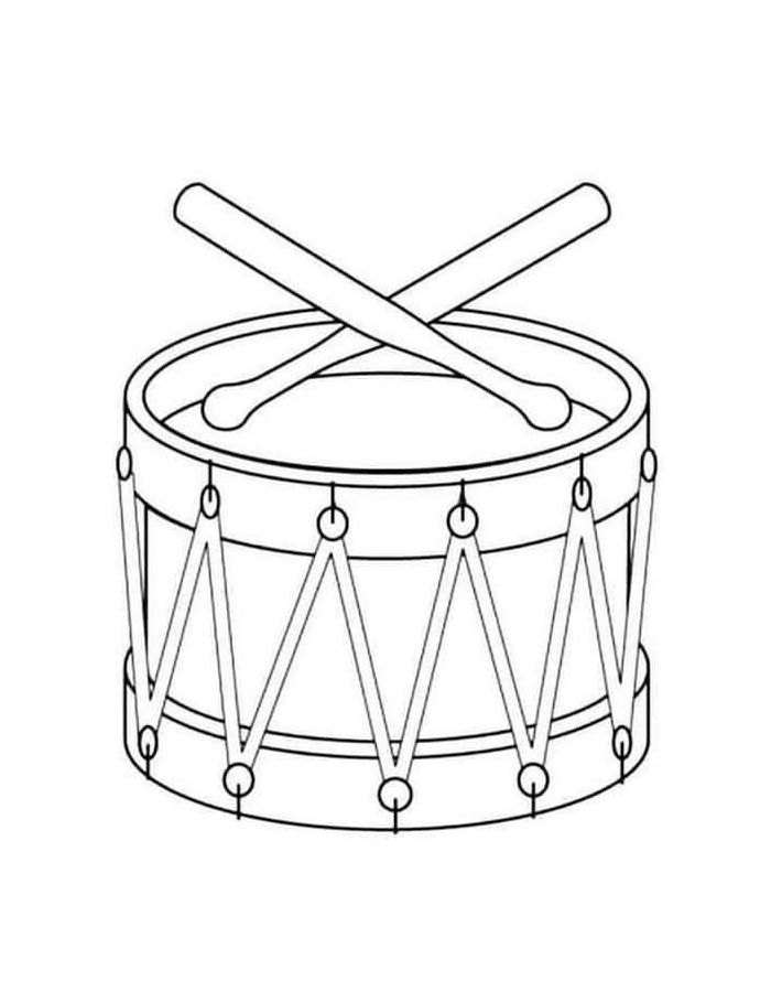 Easy Music Coloring Page