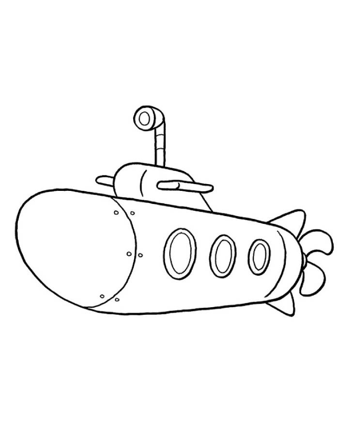 Easy Submarine Drawing
