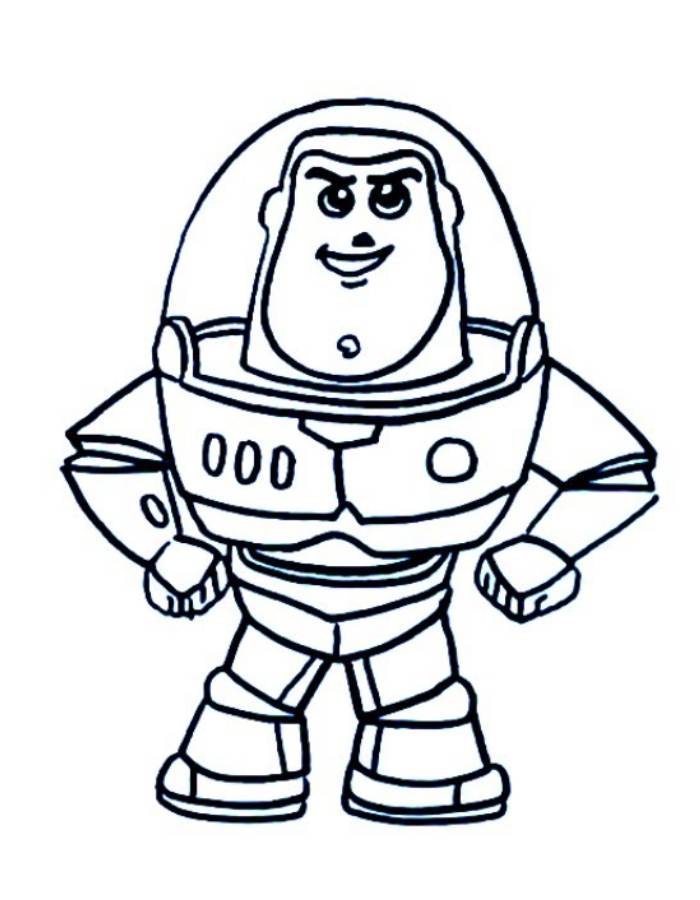 Easy Toy Story Coloring Page