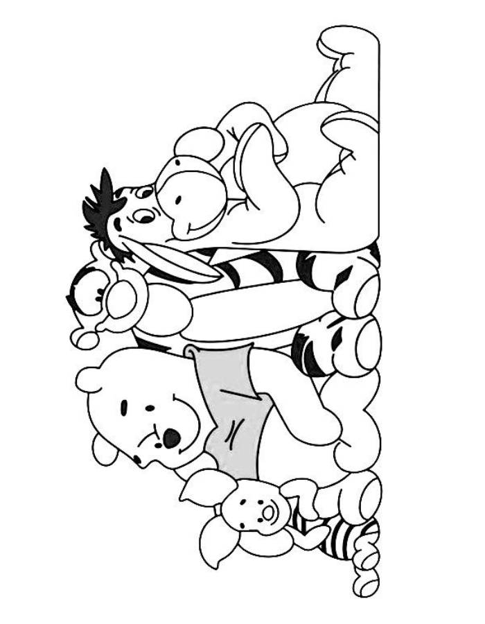 Eeyore Planting Little Seed Coloring Page