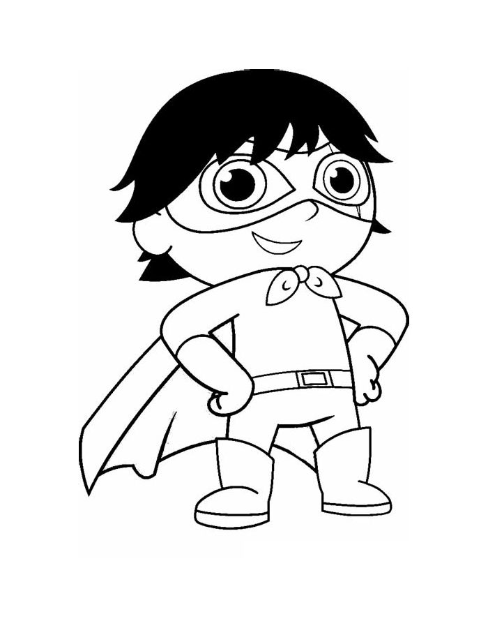 Elegant Red Titan Ryan Coloring Page