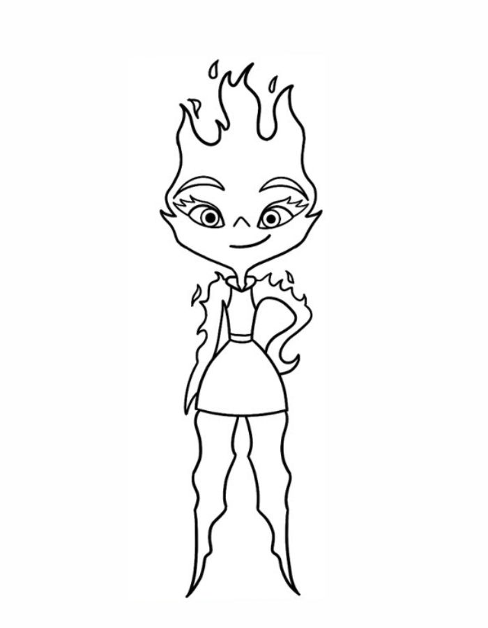 Elemental  coloring page