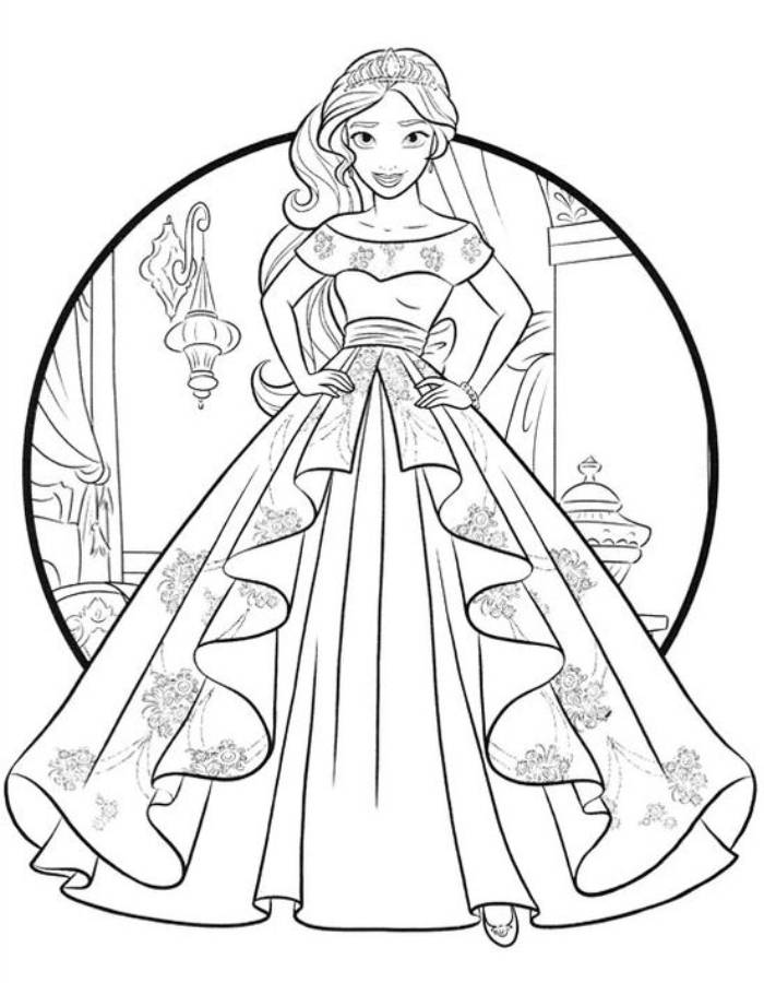 Elena Of Avalor Princess Elena Coloring Page