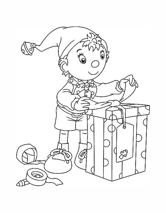 Elf For Adults Coloring Page