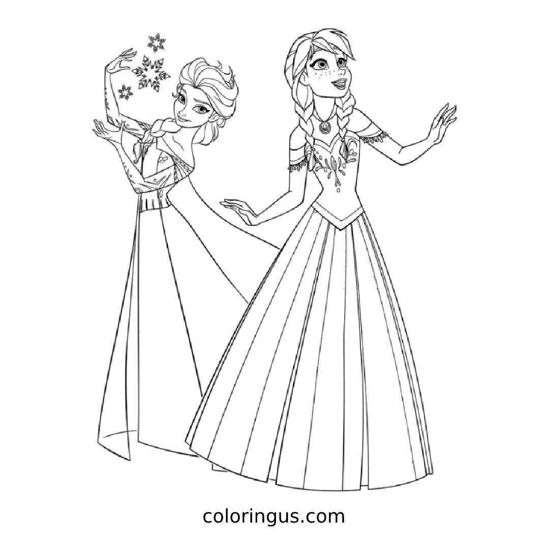 Elsa Coloring Pages Free Printable PDF 
