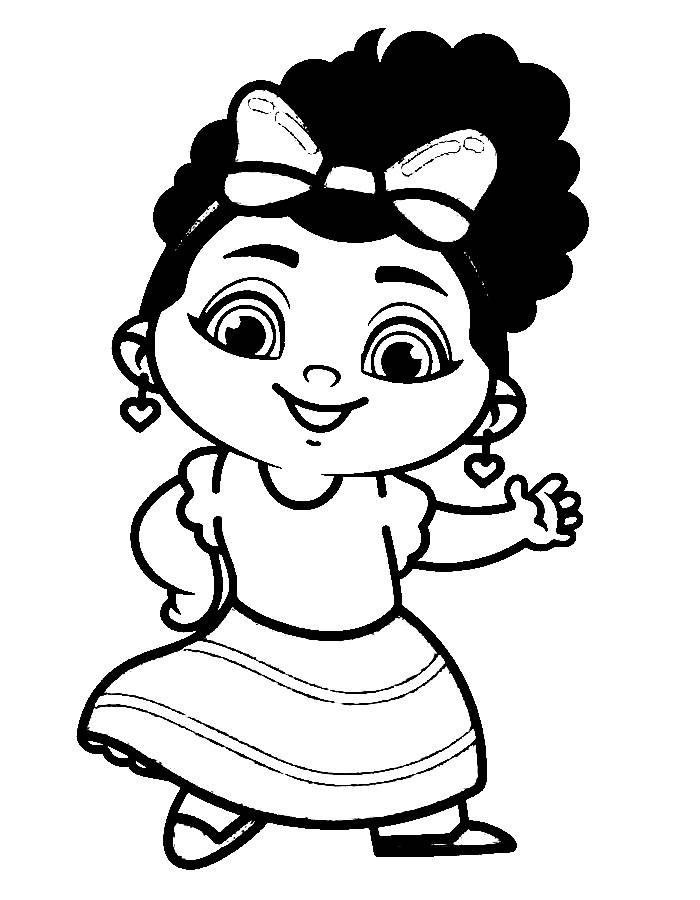 Encanto Girl Mirabel Coloring Page