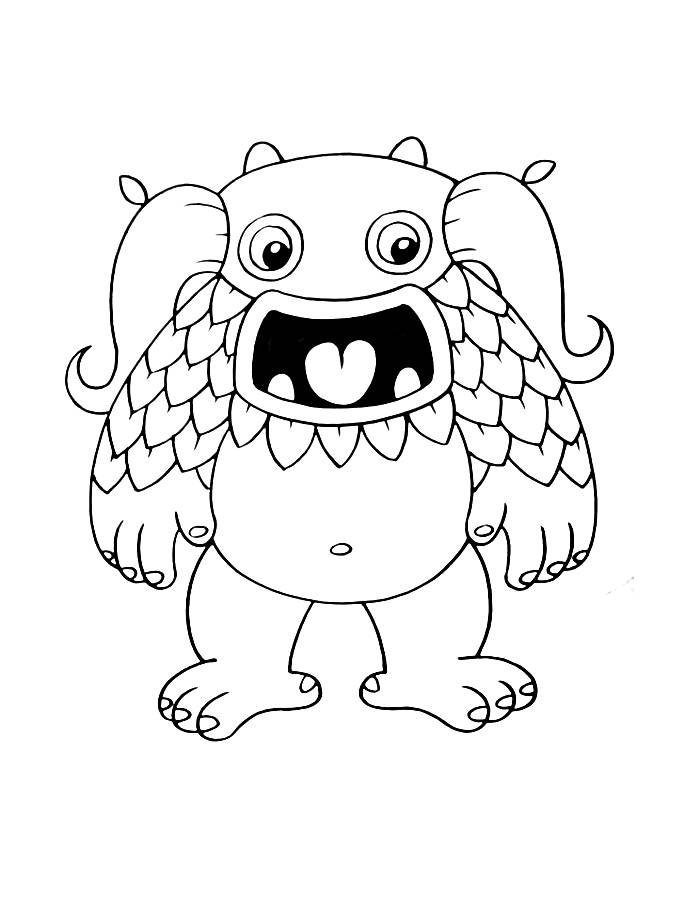 Entbrat My Singing Monsters Coloring Page