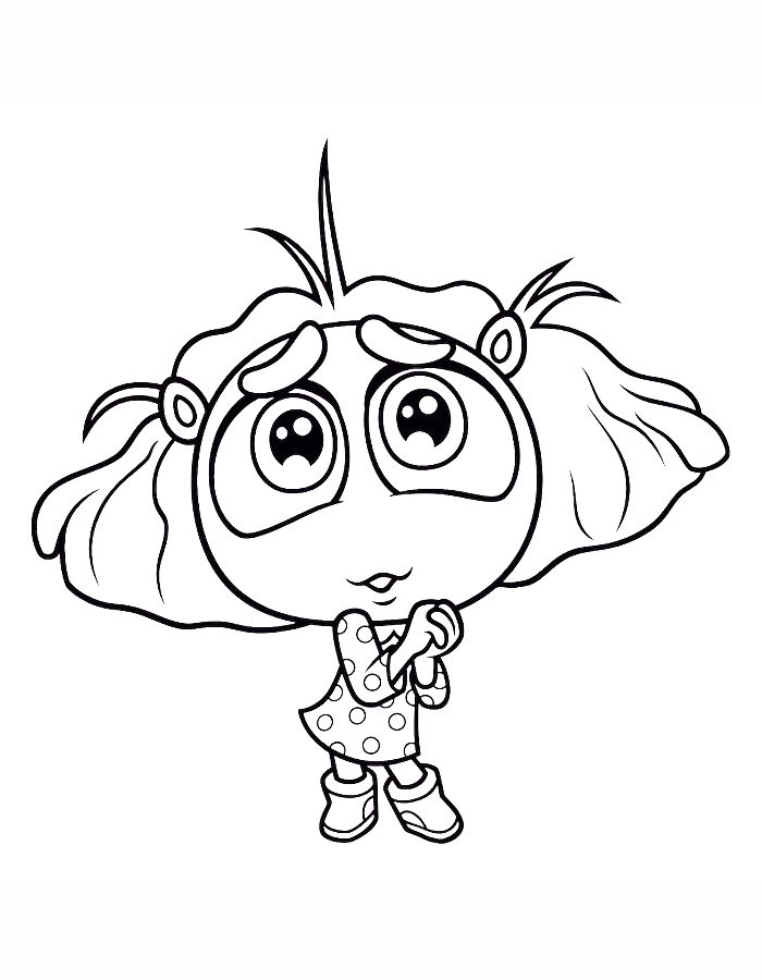 Envy From Inside Out 2 Coloring Page