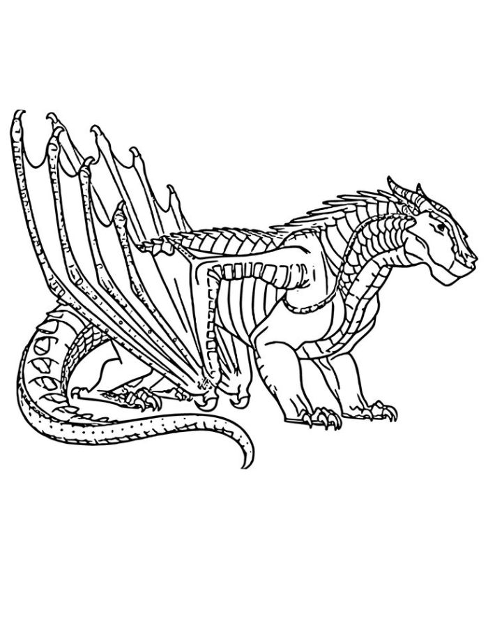 Epic Wings Of Fire Printable Coloring Page