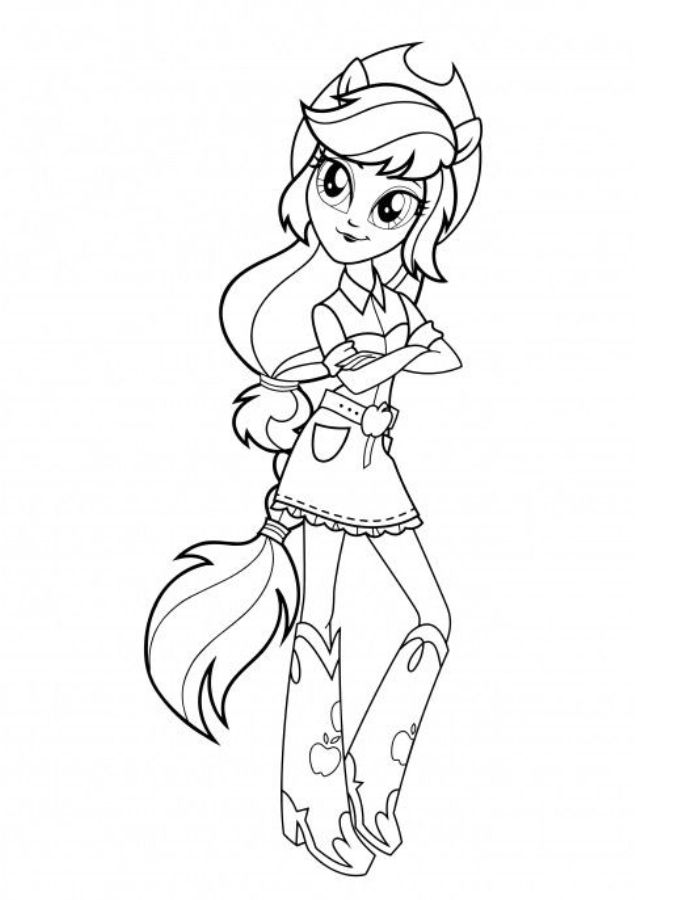 Equestria Girl Printable Pdf Coloring Page