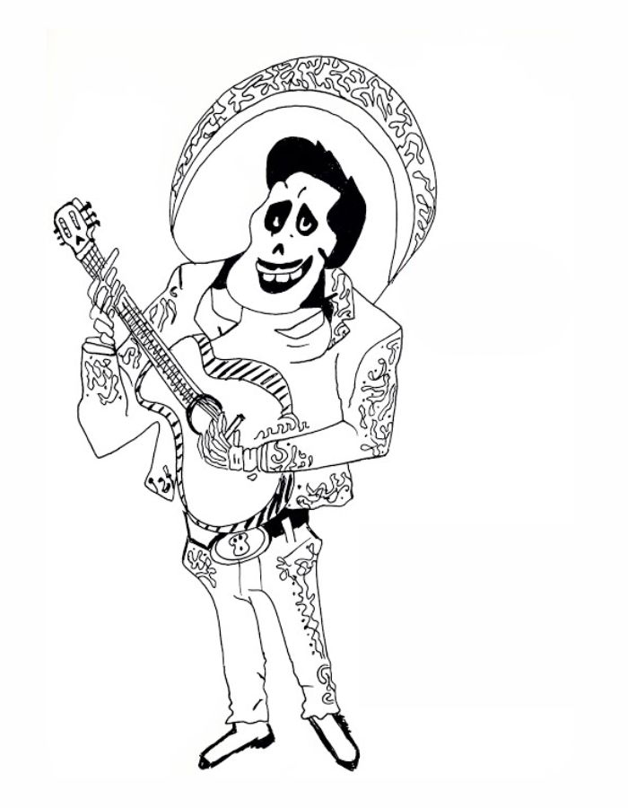 Ernesto De La Cruz Coloring Page