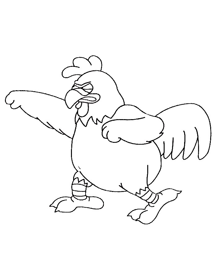 Ernie The Giant Chicken Coloring Page