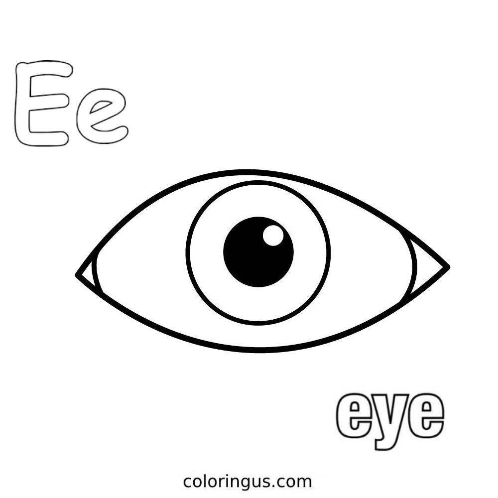 Eye For Eye Coloring Page