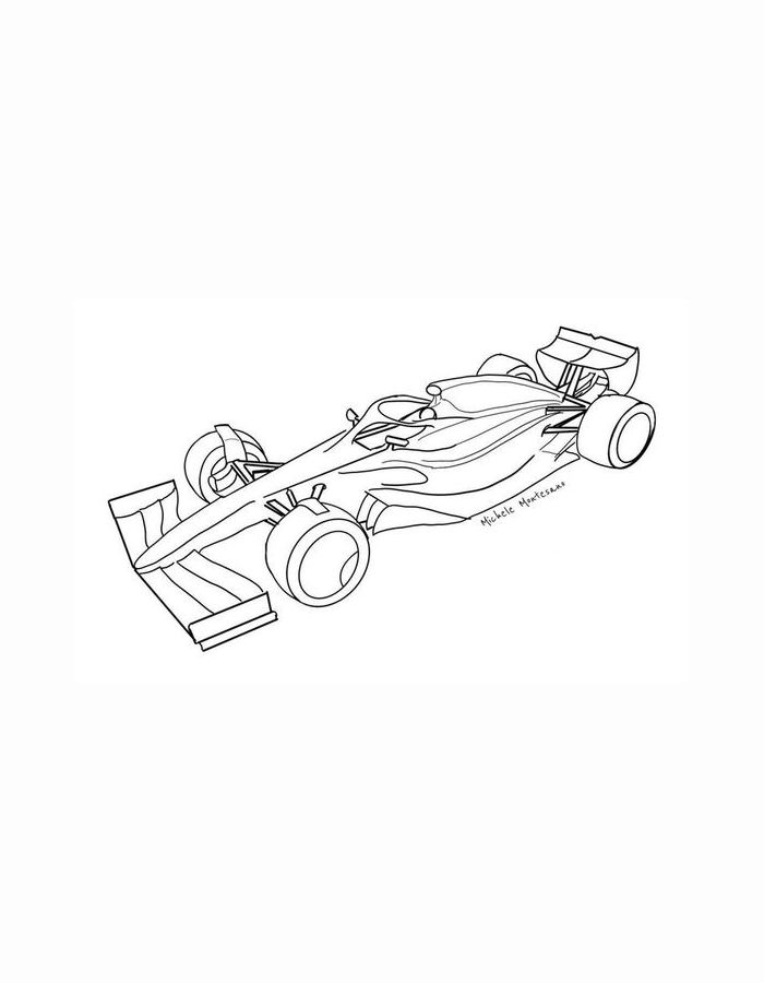 F1 Esquisse Coloring Page