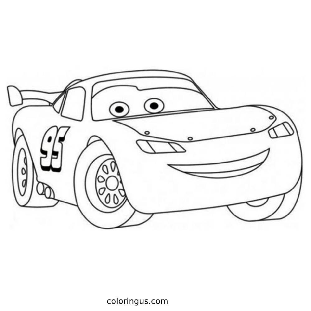 fabulous lightning mcqueen coloring page