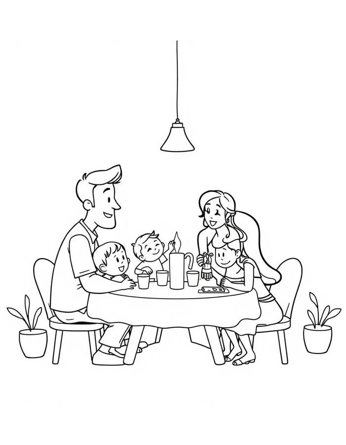 Family Worksheets For Kids
