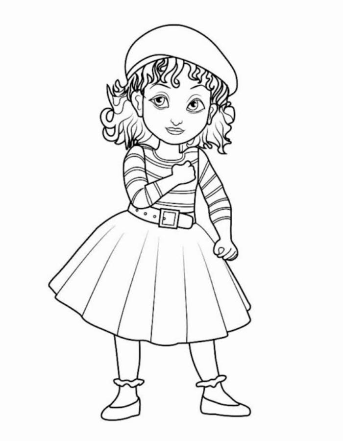 Fancy Nancy Coloring Page