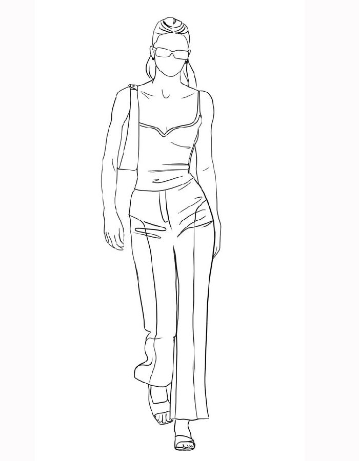 Fashion Book For Adults Coloring Page