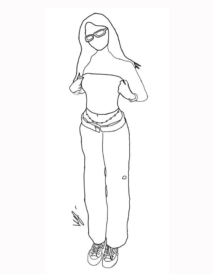 Fashion Models Coloring Page