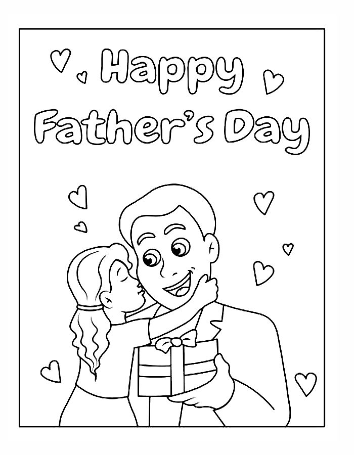 Father's Day Month Coloring Page