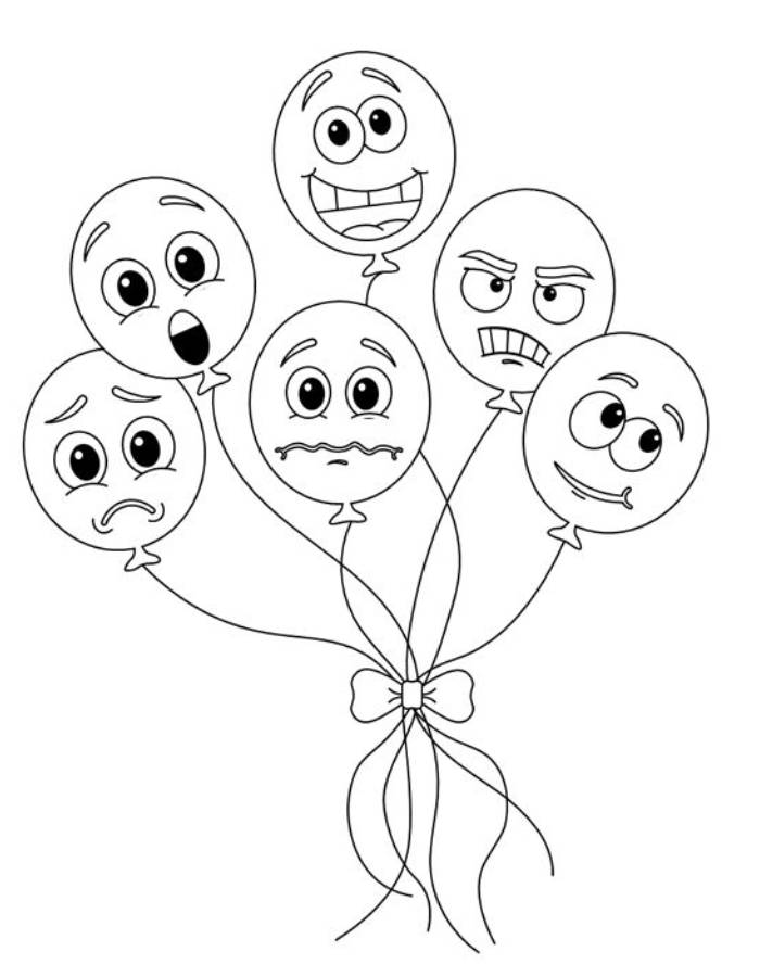 Feelings Coloring Page