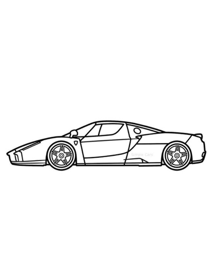 Ferrari Enzo F140 Coloring Page | Coloringus.com