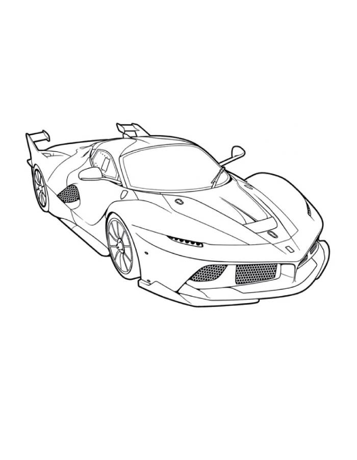 Ferrari Simple Outline