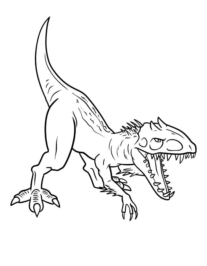 Fierce Indominus Rex Coloring Page